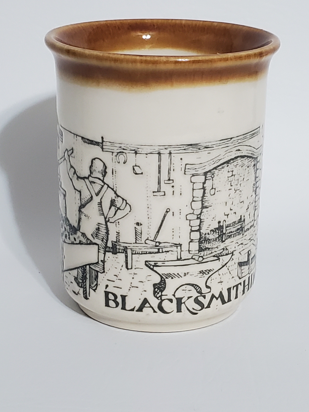 Biltons Blacksmithing Made in England Coffee Mug Cut Relief Design 8 oz - Picture 2 of 6